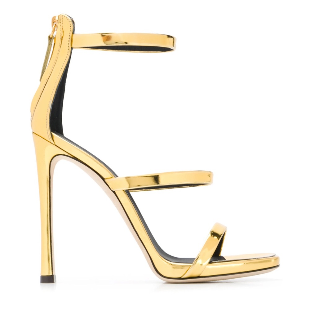 Giuseppe Zanotti Ramino 120 mm 3 Strap
crossover strap metallic sandals